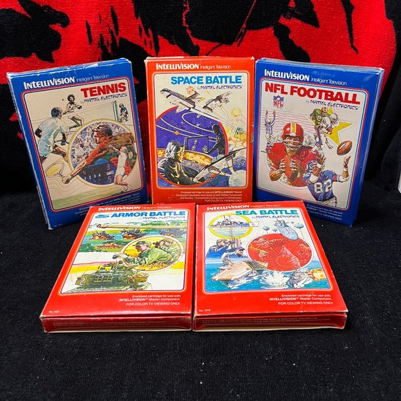 Mattel Intellivision Game Lot. 5 Games. Tested. - Picture 1 of 6